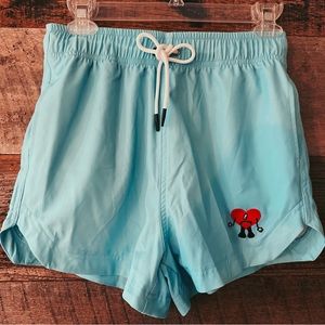 🐰💙  Bad Bunny Merch Shop Un Verano Sin Ti blue swim trunks swim shorts pockets